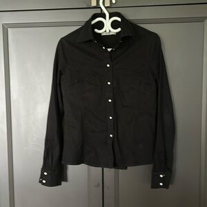 Rich & Skinny Vintage Black Denim Shirt Jacket -Size S- Excellent Condition